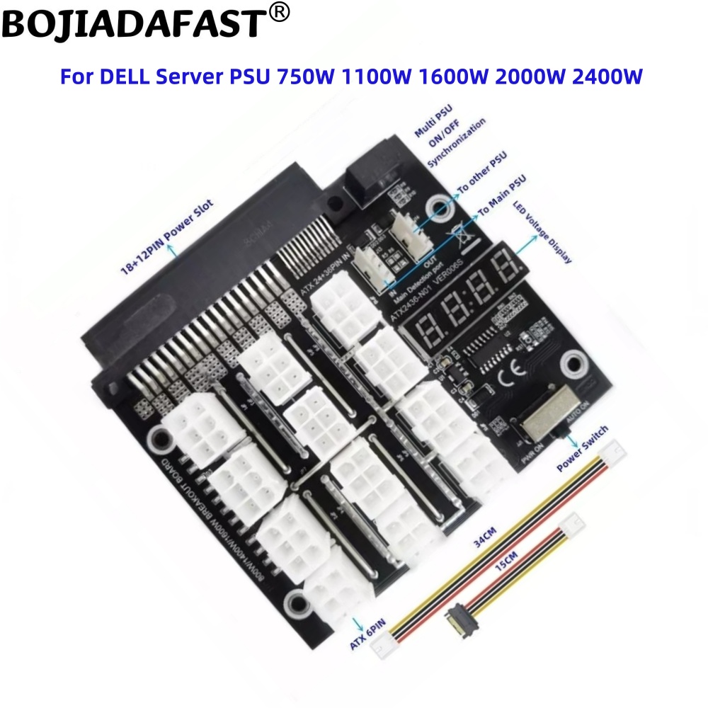 2400W Server Psu Breakout Board - Płytka rozdzielcza do zasilacza serwerowego, 12