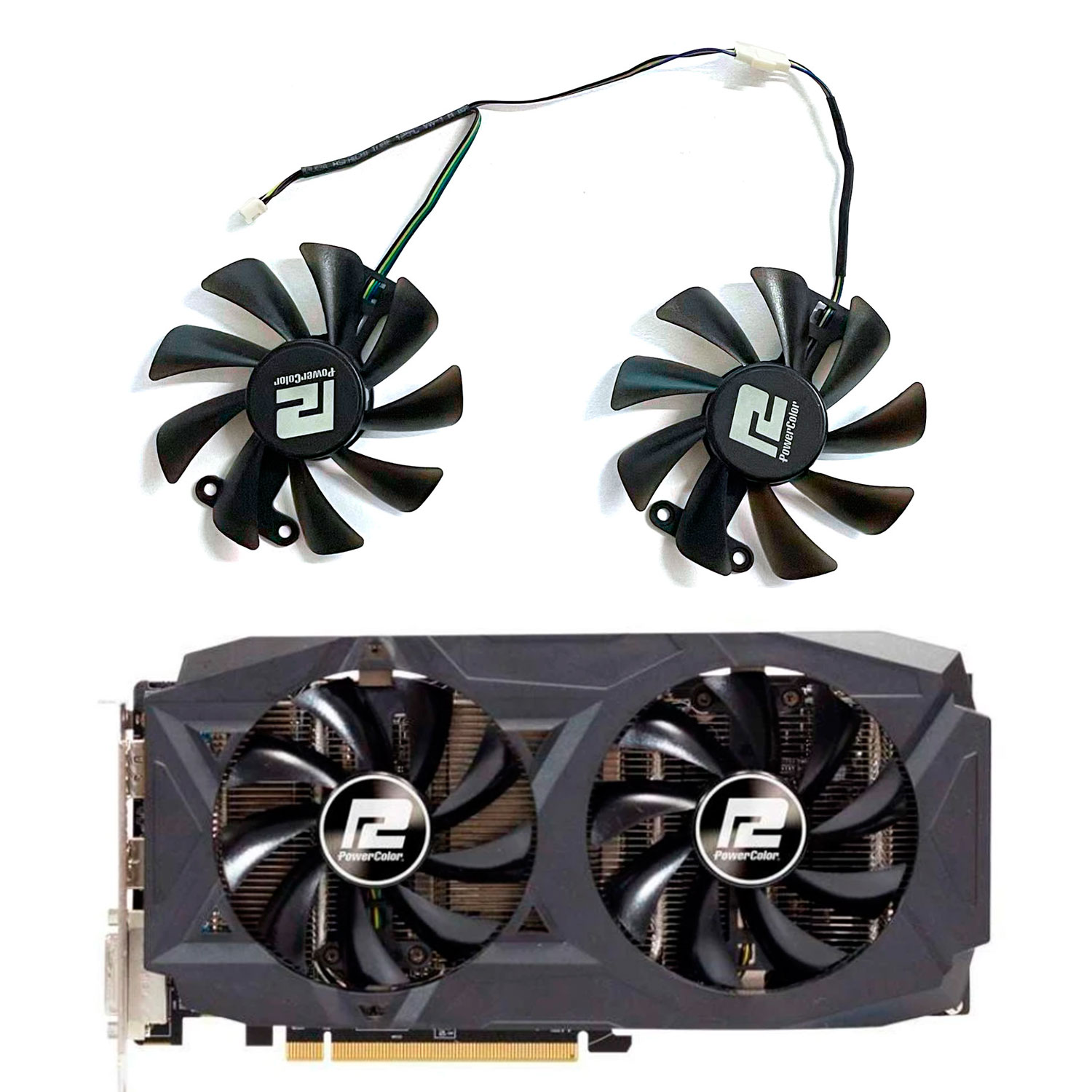 Rx 580 8Gb 2048Sp Gpu - Wentylator zamienny do karty graficznej POWERCOLOR