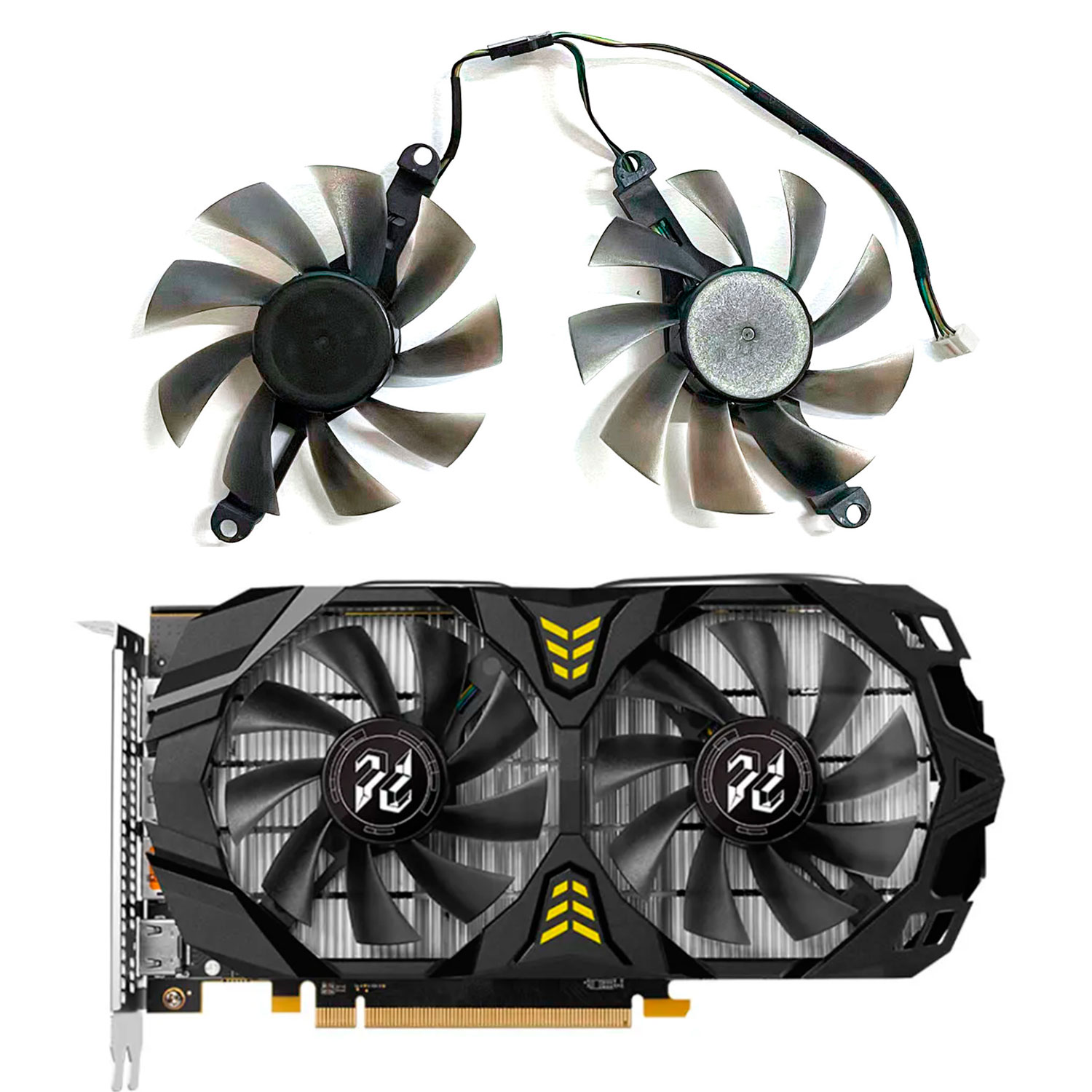 Rx 580 8Gb 2048Sp Gpu - Nowy wentylator do karty graficznej, 4-pinowy,